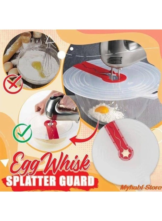 واقي رش الخفق للمطبخ – غطاء سيليكون لمنع تناثر السوائل – متعدد الاستخدامات - Image 3